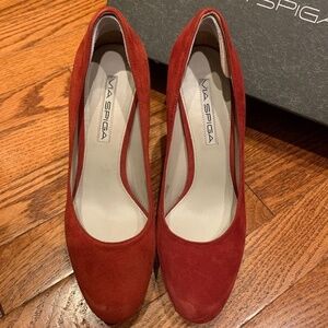 MA SPIGA Red Heels - Leather Uppers - Vero Cuoio